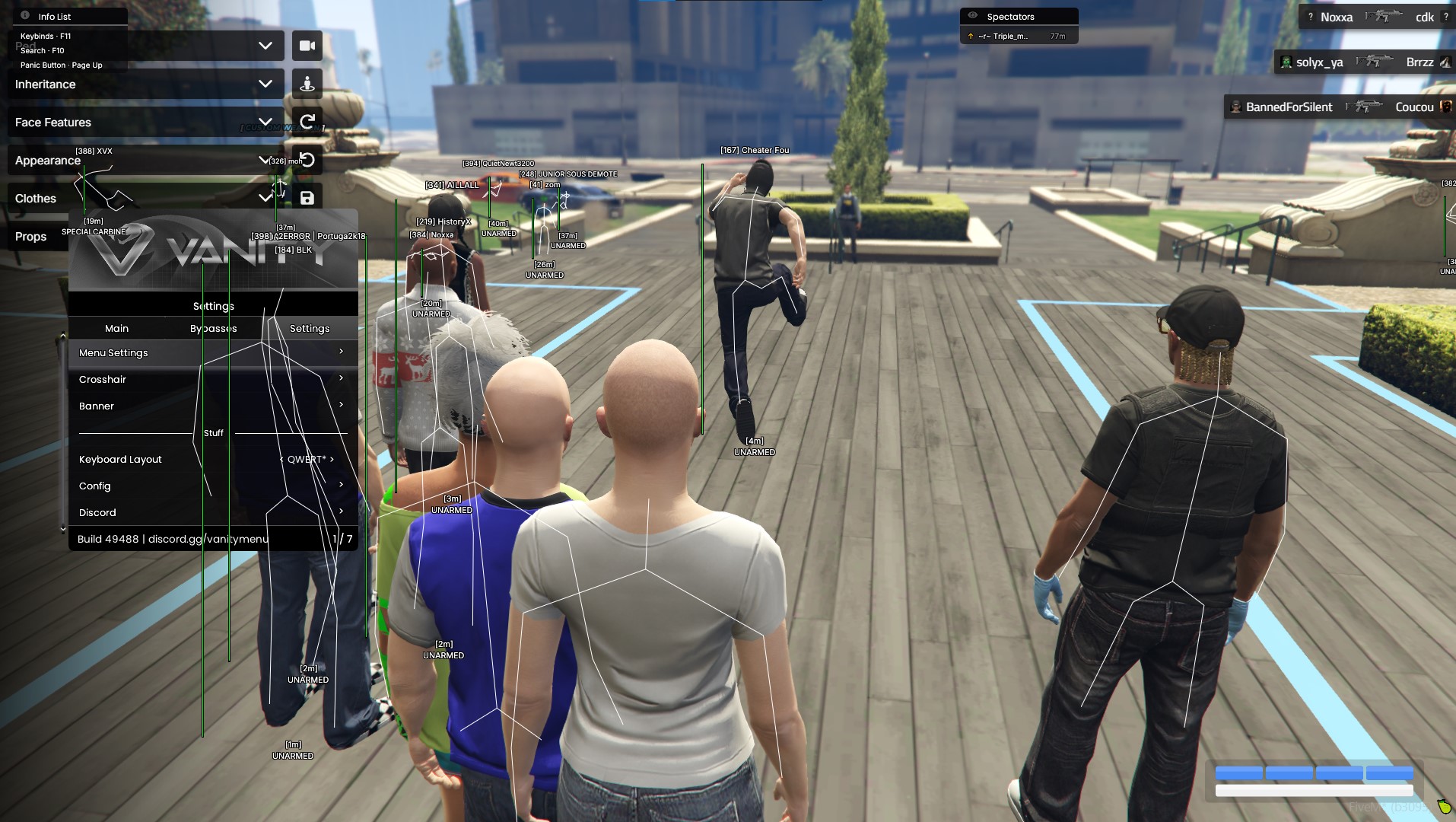 Vanity Settings